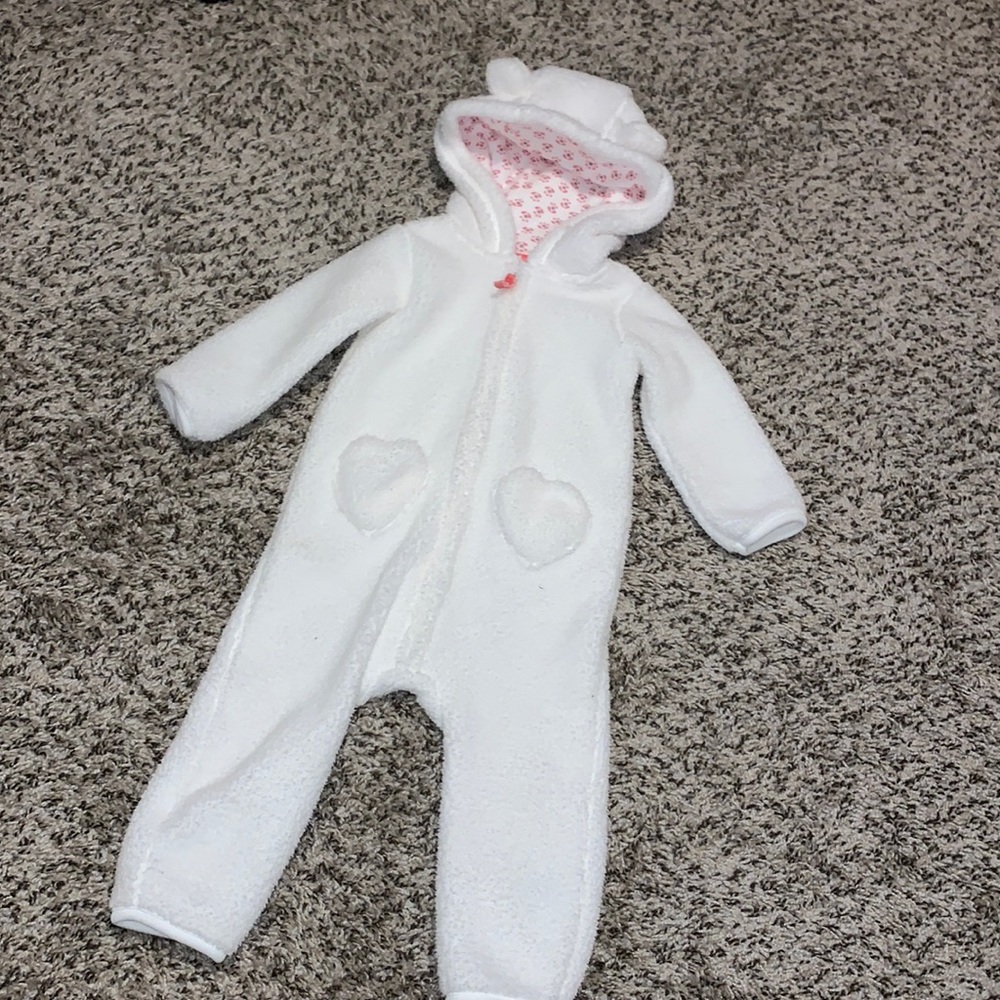 Carter’s long sleeved fleece jumpsuit